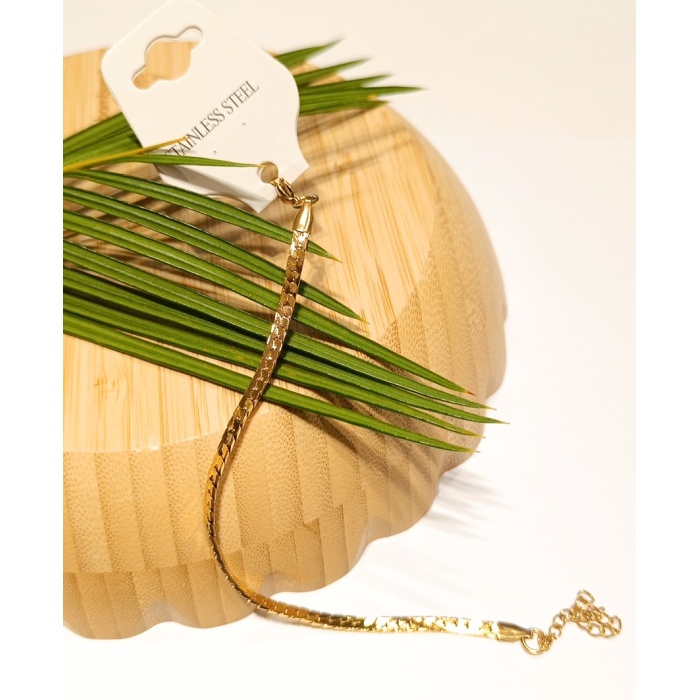 Monalisa Home Lüks Gösterişli Parlak Zincir Çelik Erkek Bileklik