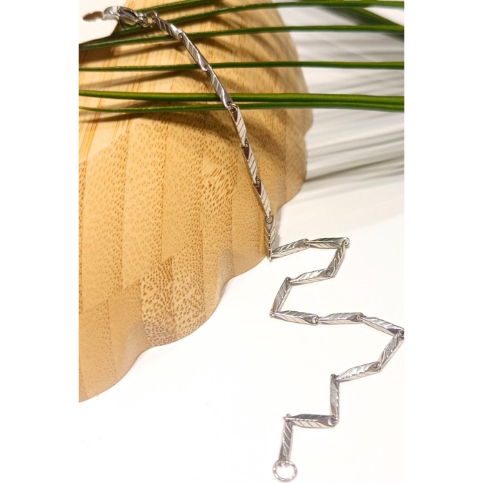 Monalisa Home Lüks Gösterişli Parlak Zincir Çelik Erkek Bileklik