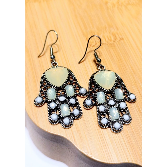 Monalisa Home Lüks Renkli Figürlü Otantik Küpe