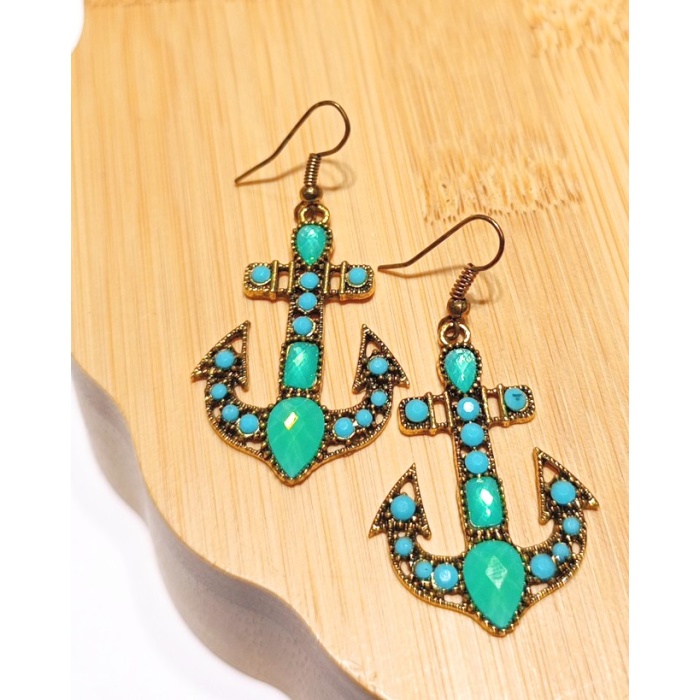 Monalisa Home Lüks Renkli Figürlü Otantik Küpe