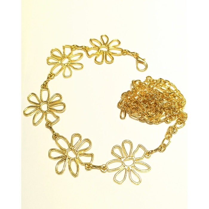 Monalisa Home Sarı Renk Altın Görünümlü Figürlü Bel Zinciri