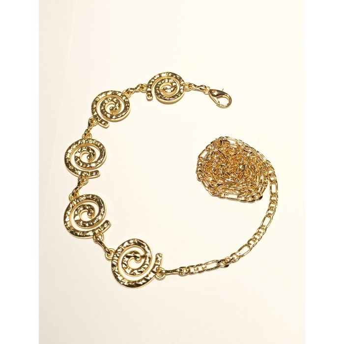 Monalisa Home Sarı Renk Altın Görünümlü Figürlü Bel Zinciri