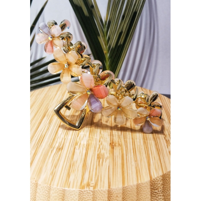 Monalisa Home 10 cm Lüks Gösterişli Renkli Metal Kıstırma Toka