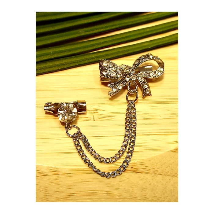 Monalisa Home Lüks Tasarım Taşlı Yaka İğnesi