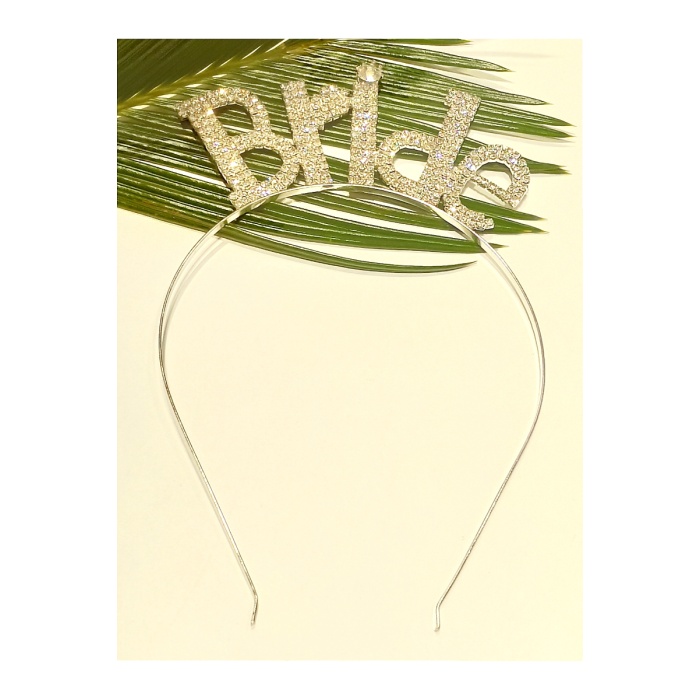 Monalisa Home Taşlı BRİDE Yazılı Gelin Taçı