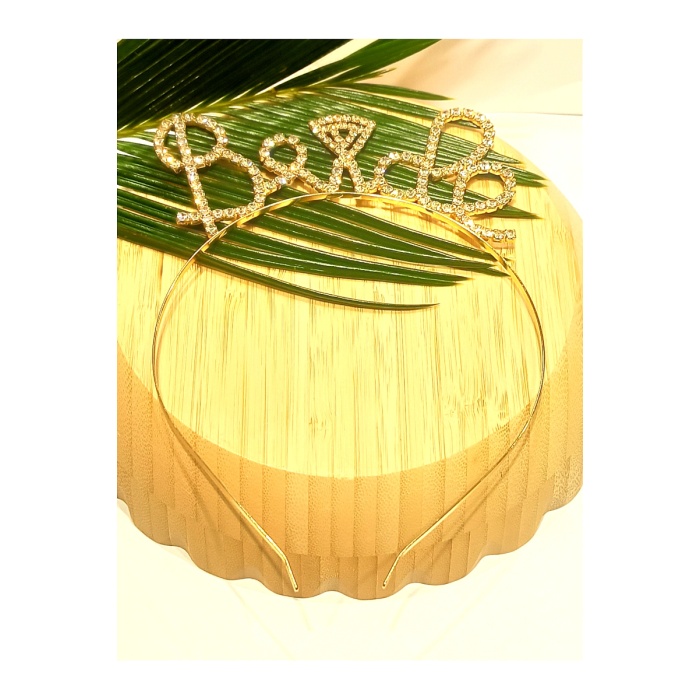 Monalisa Home Taşlı BRİDE Yazılı Gelin Taçı