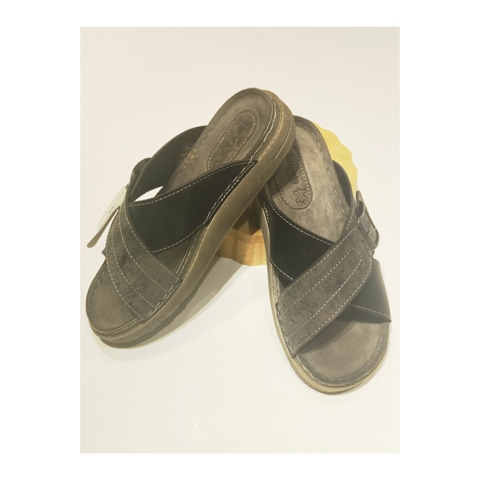 Monalisa Home 42 Numara Siyah Renkli Figürlü Gösterişli Terlik