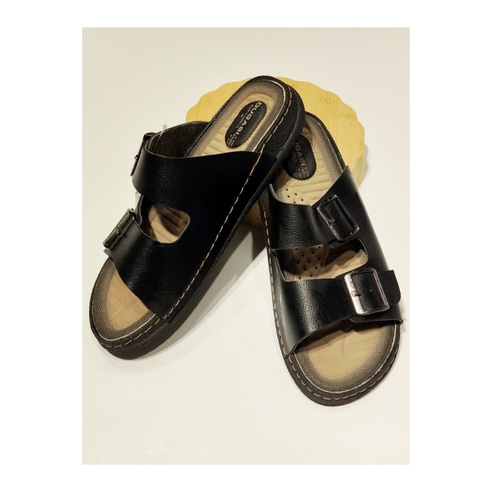 Monalisa Home 40 Numara Siyah Renkli Figürlü Gösterişli Terlik