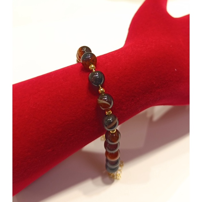 Monalisa Home Lüks Renkli Akik Taş Figürlü Bileklik