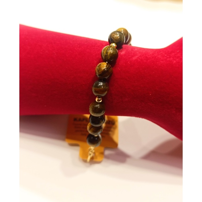 Monalisa Home Lüks Renkli Kaplan Gözü Taşı Figürlü Bileklik