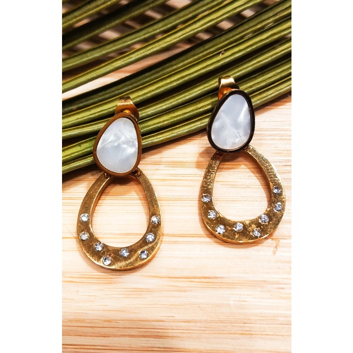 Monalisa Home Çelik Figürlü Lüks Küpe