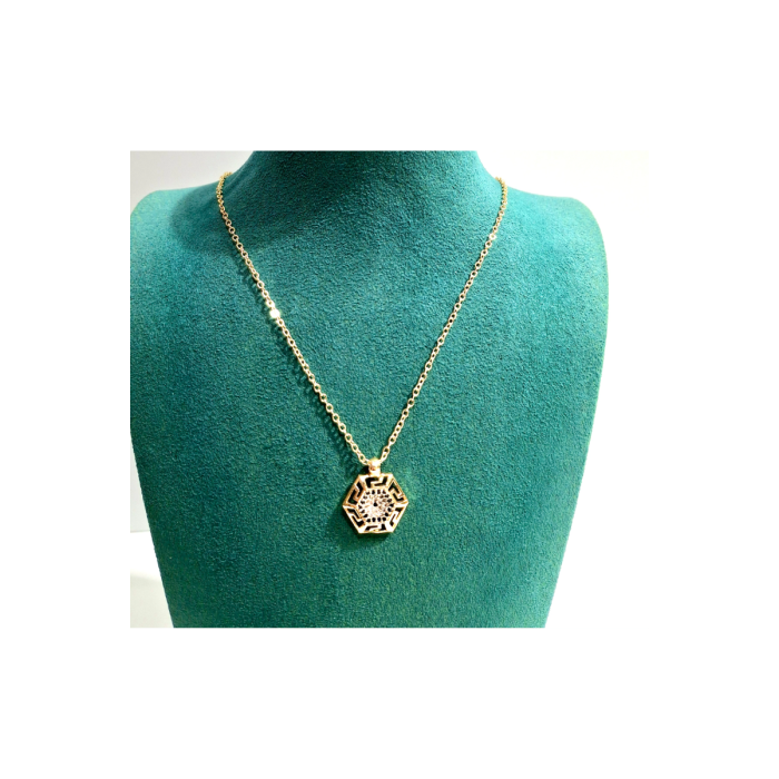 Monalisa Home  Lüks Figürlü Gösterişli  Kararmaz Çelik Kolye