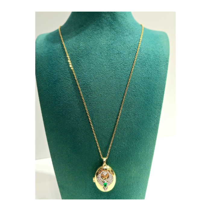 Monalisa Home  Lüks Figürlü Gösterişli  Kararmaz Çelik Kolye