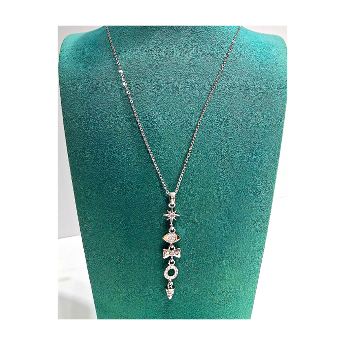 Monalisa Home  Lüks Figürlü Gösterişli  Kararmaz Çelik Kolye