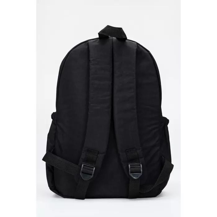 Monalisa Home Unisex Su Geçirmez Orta Boy Siyah Klinkır Sırt Çantası Okul Çantası