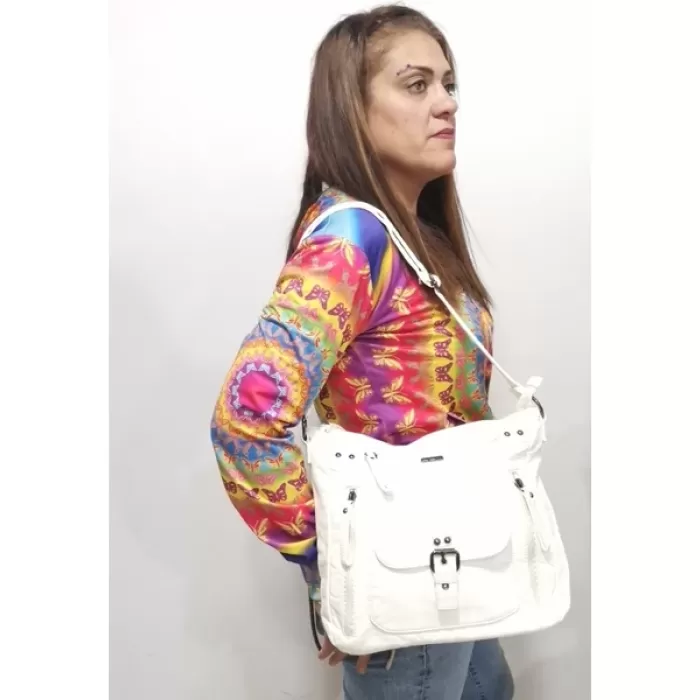 Monalisa Home CCS 16501 Lüks Gösterişli Beyaz Renk  El Kol Çantası