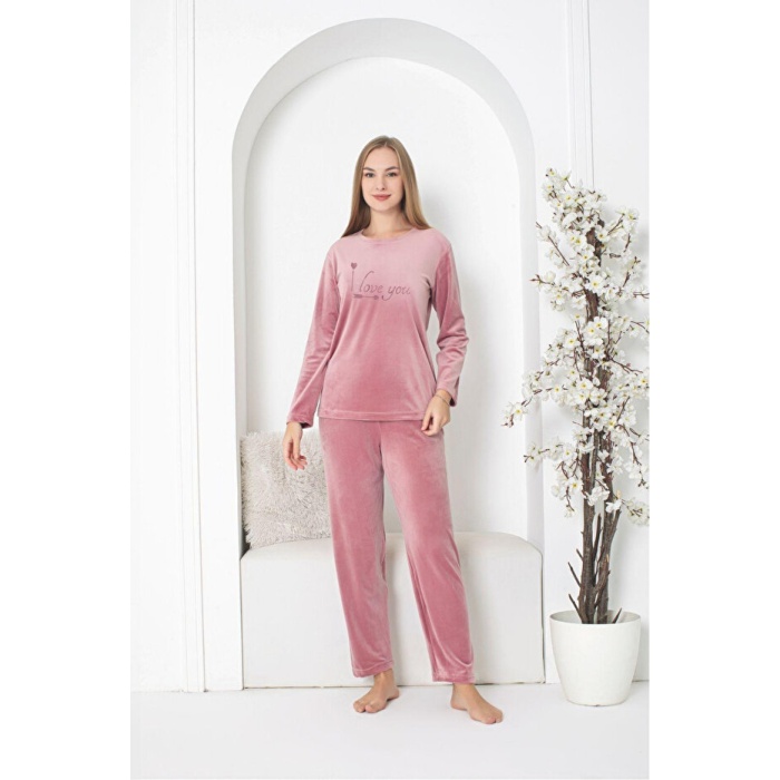 Fuşya Pijama Takımı M Beden
