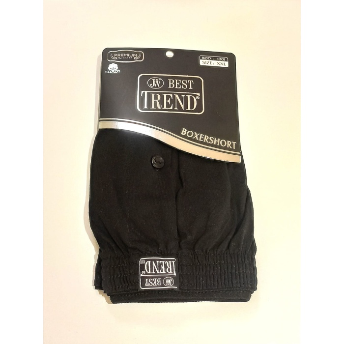 Monalisa Home Lastikli  Düğmeli Siyah Renk XXL Beden Boxershort