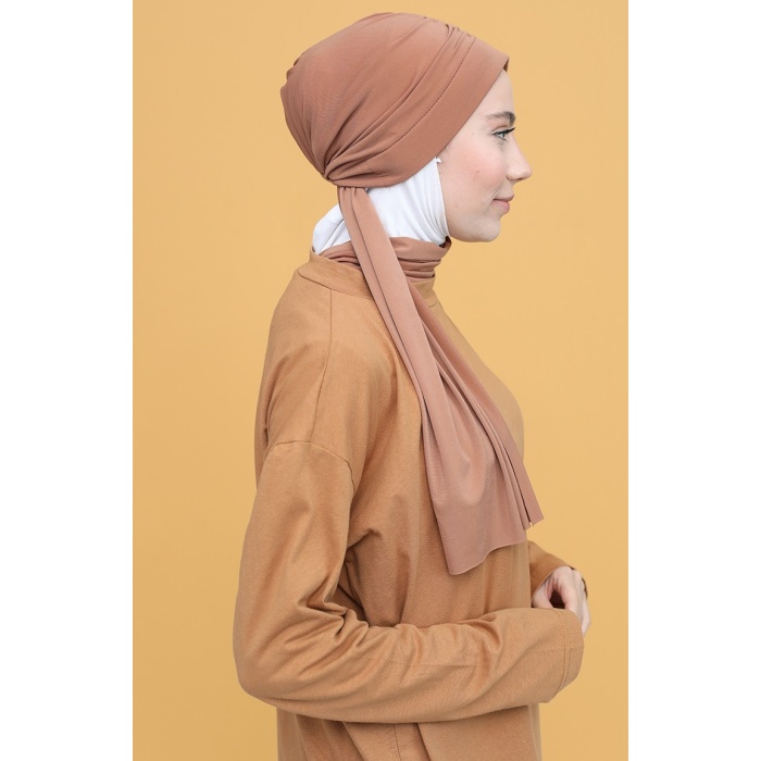 Monalisa Home Şık Büzgülü  Beyaz Renkli Bone