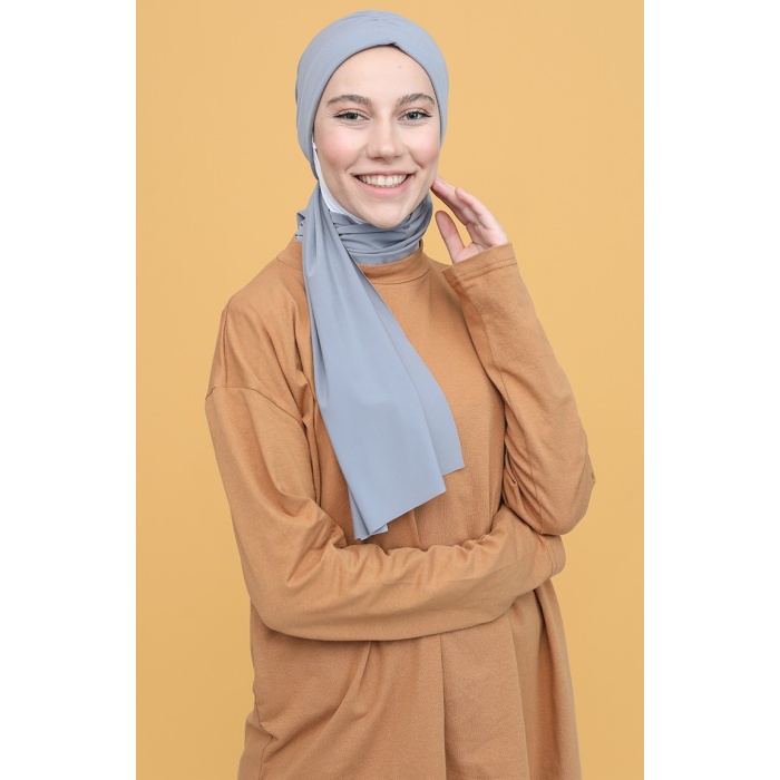 Monalisa Home Şık Büzgülü  Gri Renkli Bone