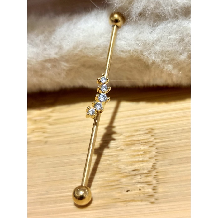 Monalisa Home Lüks Gold Renk Gösterişli Köprü Piercing