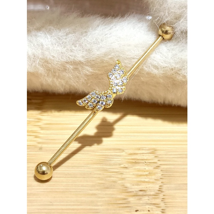 Monalisa Home Lüks Gold Renk Gösterişli Köprü Piercing