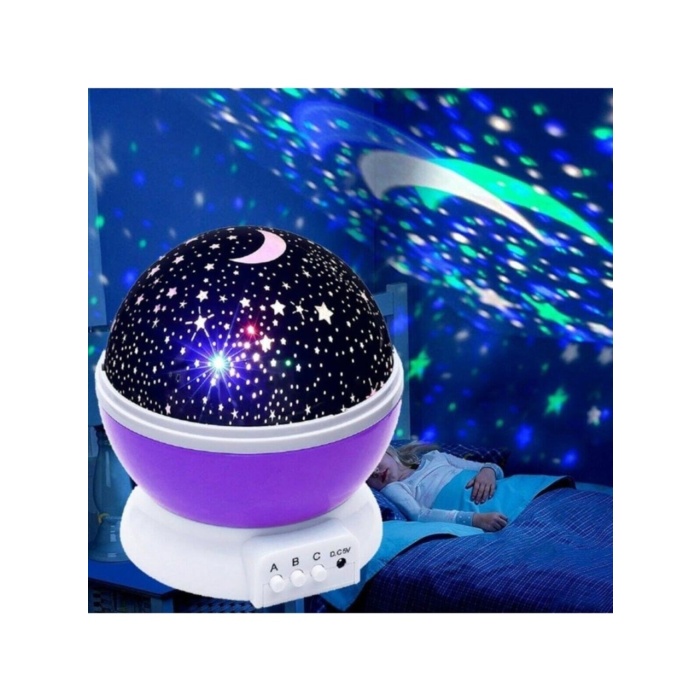 Monalisa Home Dönen Star Mastar Star Projeksiyon LED Gece Lambası USB Tavan Yıldız Yansıtma Işığı