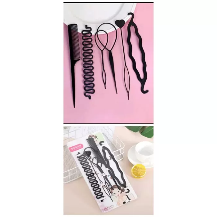 Monalisa Home Gösterişli Siyah Renk Saç Şekillendirici Set