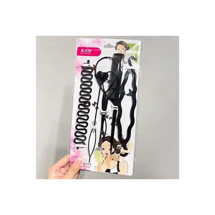 Monalisa Home Gösterişli Siyah Renk Saç Şekillendirici Set