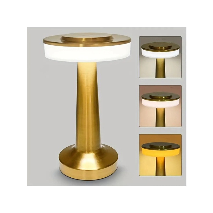 Monalisa Home  Masa Üstü Şarjlı Abajur Lamba, Masaüstü, Led Sistemli