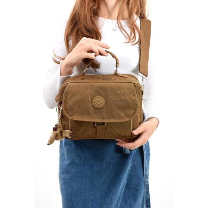 Monalisa Home  Lüks Figürlü Gösterişli  Bol Bölmeli Çapraz Çanta