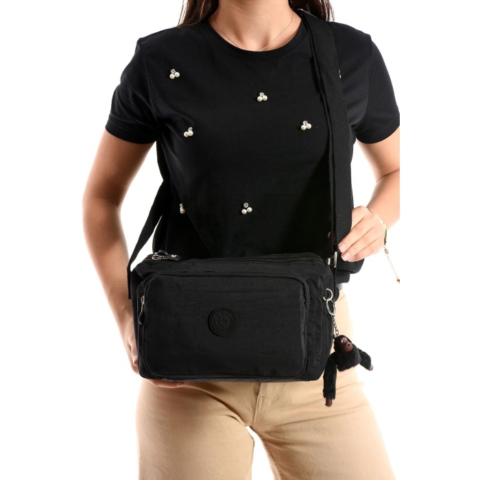 Monalisa Home  Lüks Figürlü Gösterişli  Bol Bölmeli Çapraz Çanta