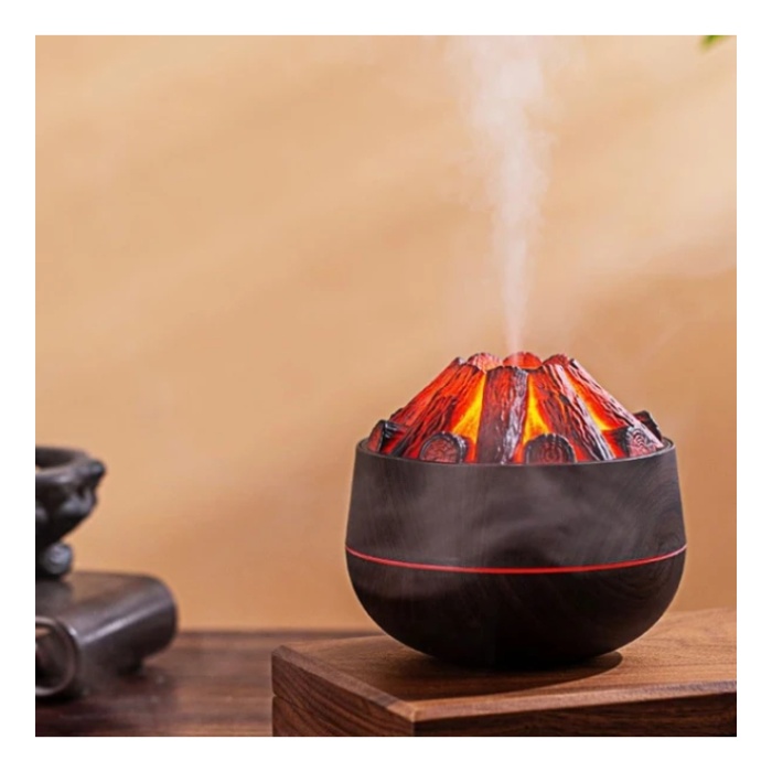 Monalisa Home  300ml Şenlik Ateşi Uçucu Yağ Difüzörü, Romantik Atmosfer, Aromaterapi (Koyu)