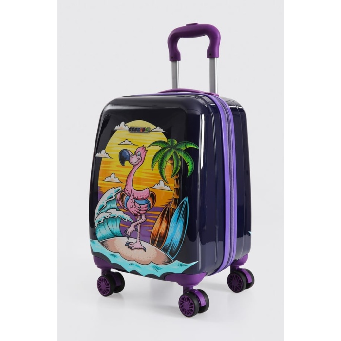 Monalisa Home Lİsanslı Lüks Renkli Figürlü Çocuk Valizi