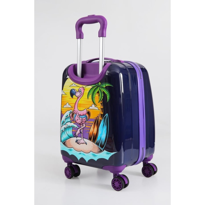 Monalisa Home Lİsanslı Lüks Renkli Figürlü Çocuk Valizi