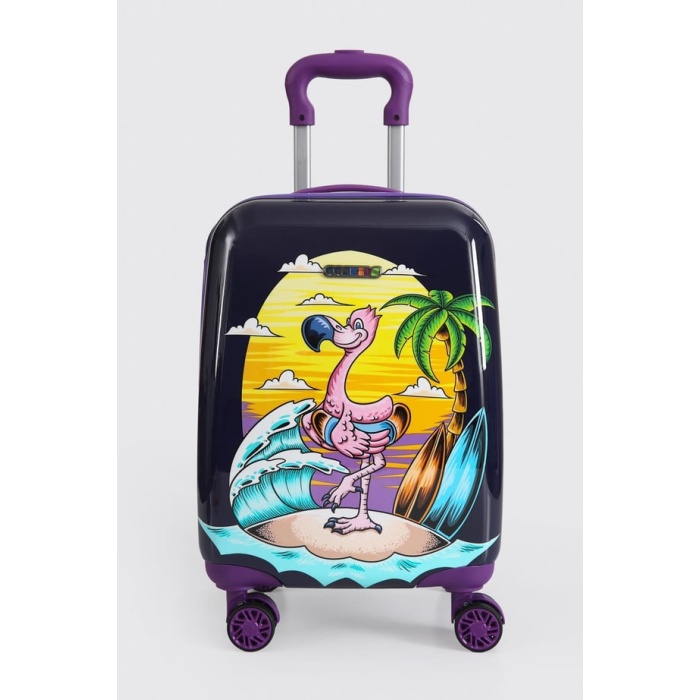 Monalisa Home Lİsanslı Lüks Renkli Figürlü Çocuk Valizi