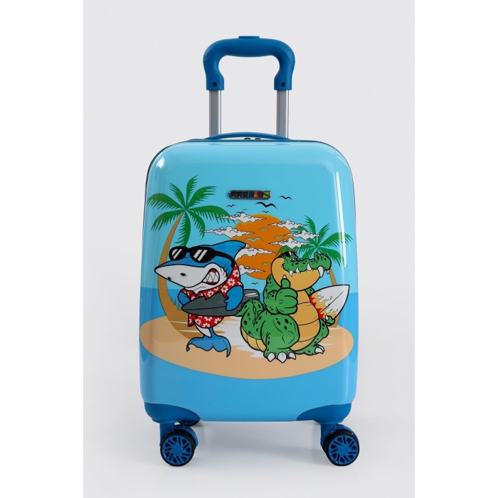 Monalisa Home Lİsanslı Lüks Renkli Figürlü Çocuk Valizi