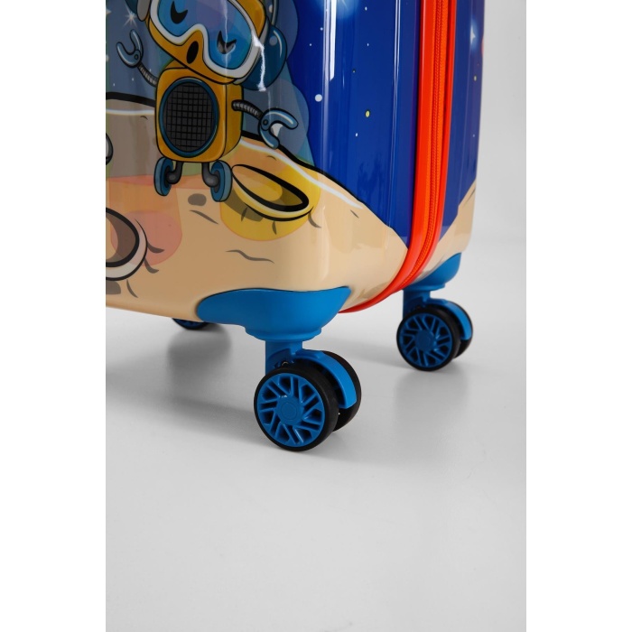 Monalisa Home Lİsanslı Lüks Renkli Figürlü Çocuk Valizi