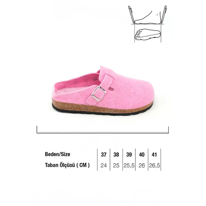 Monalisa Home Lüks Figürlü Renkli 38 Numara Kışlık Terlik