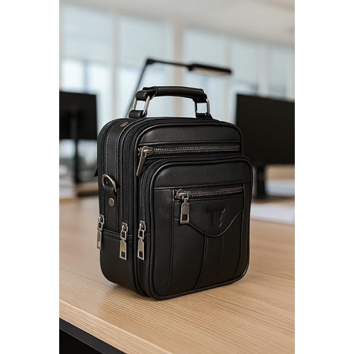 Monalisa Home Kasalı Bölmeli Deri Erkek Çantası