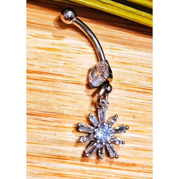 Monalisa Home Siyah Renk Lüks Figürlü Gösterişli Göbek Pirsing