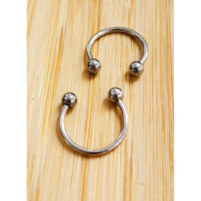 Monalisa Home Gümüş Renk İki Adet  13mm Yarın Ay Pirsing