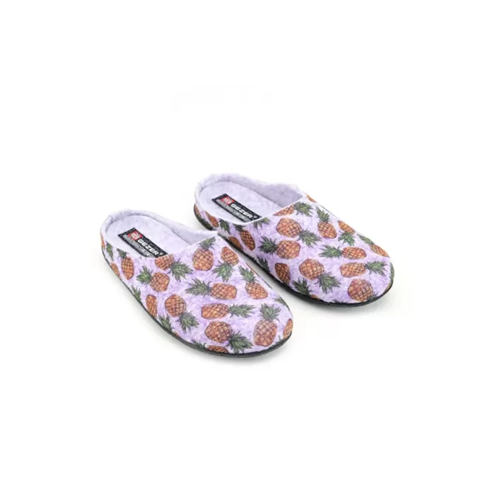 Monalisa Home 36 Numara Kışlık Keçe Çıkarılabilir İç Taban Ev Bahçe Kadın Terlik