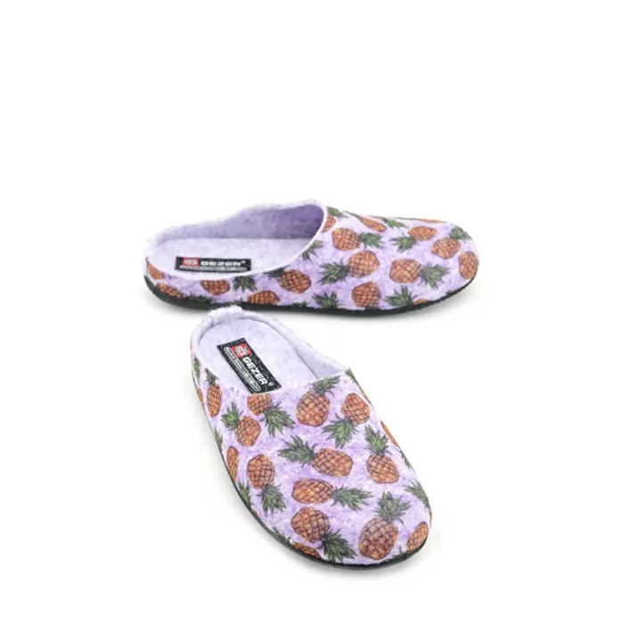 Monalisa Home 36 Numara Kışlık Keçe Çıkarılabilir İç Taban Ev Bahçe Kadın Terlik