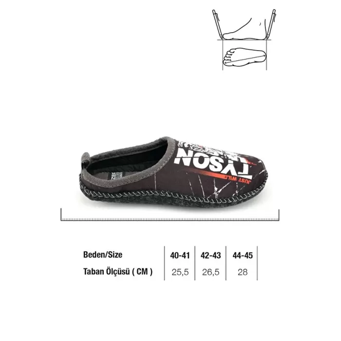 Monalisa Home Lüks Gösterişli Kışlık Siyah Renk 44-45 Numara Terlik