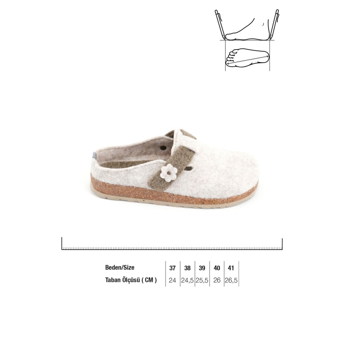 Monalisa Home Lüks Gösterişli Kışlık 41 Numara Terlik