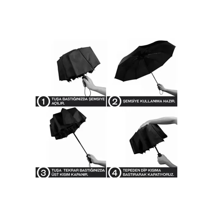 Monalisa Home  8 Telli  Tam Otomatik Şemsiye