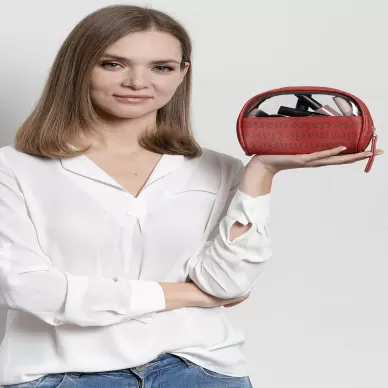 Monalisa Home M.Claire Kırmızı Lüks Makyaj Çantası