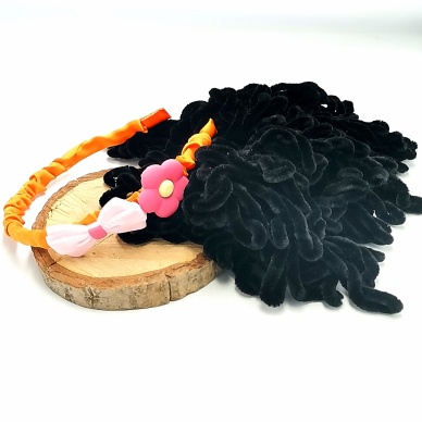Renkli Desenli Taç Toka Bandana Set