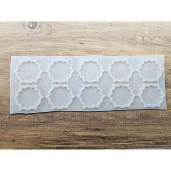 Geometrik Lotus Desenli Epoksi Kalıbı 10lu